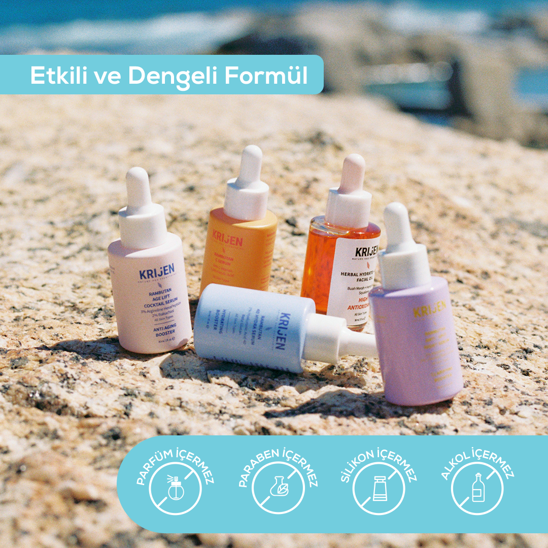 Rambutan 4D Hydra - Hyaluronik Asit Yoğun Nemlendirici Serum | Bitkisel Retinol + Pre/Post Biyotik