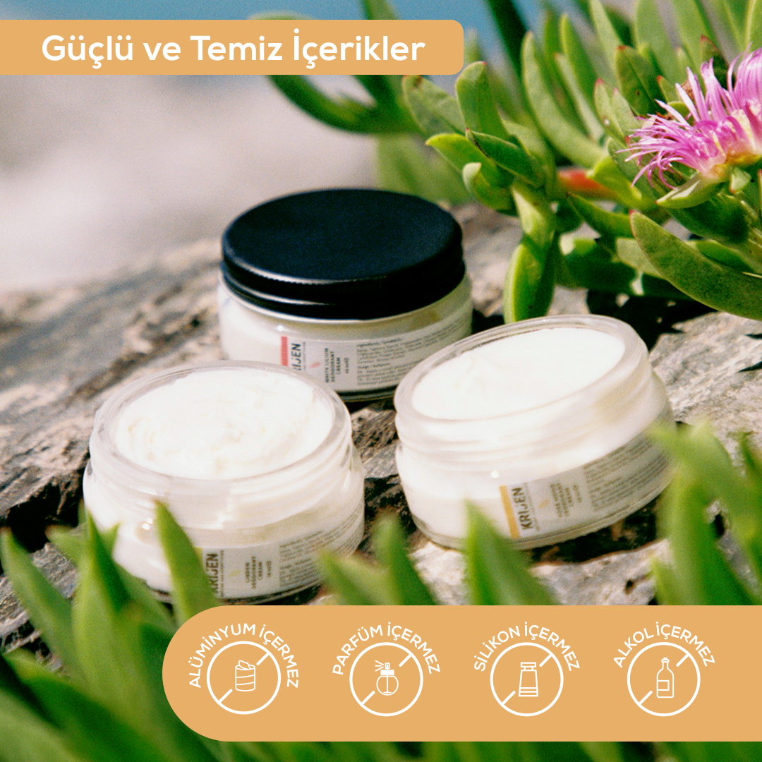 Gül Ağacı & Limon Krem Deodorant | Alüminyum İçermez + %100 Bitkisel