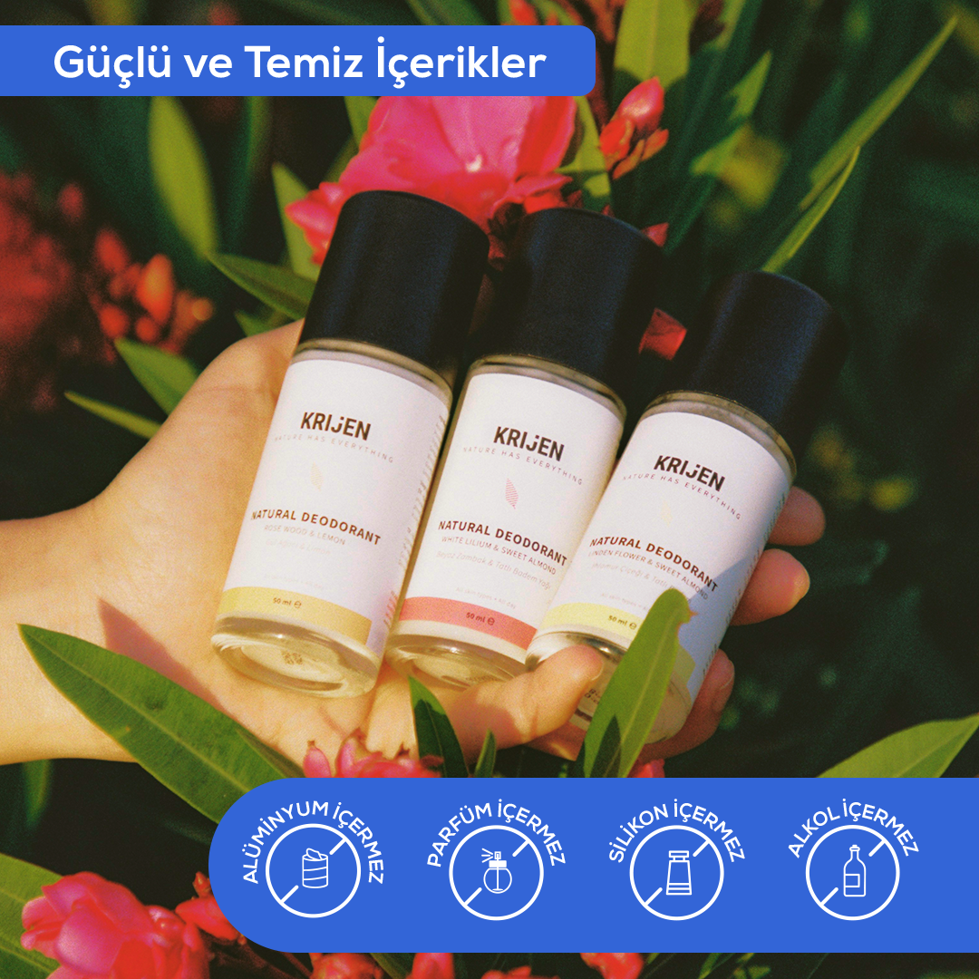 Ud Ağacı & Bergamot Erkek Roll-On Deodorant | Alüminyum İçermez + %100 Bitkisel
