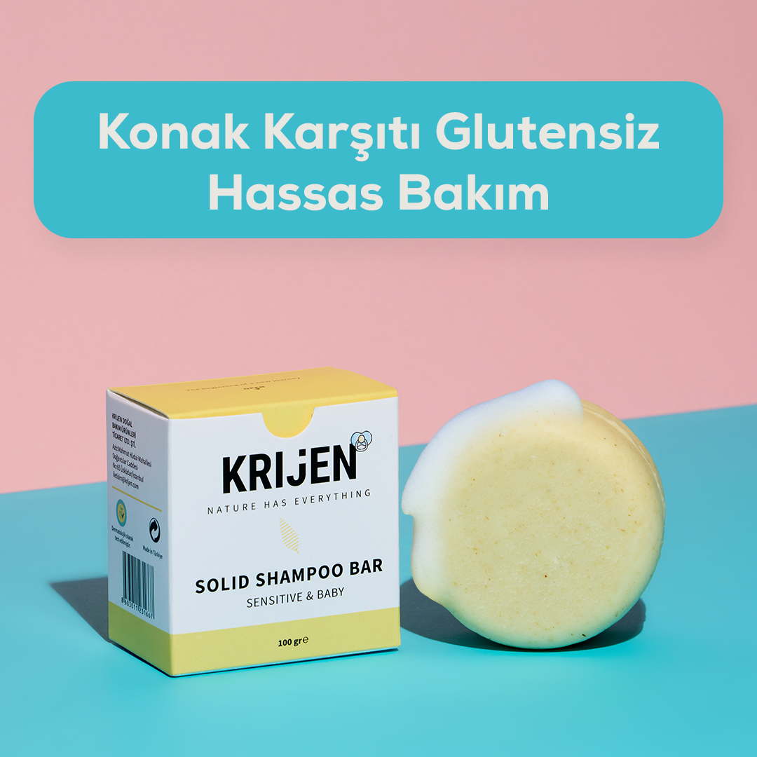 Hassas Cilt & Bebek Katı Şampuanı 100 Gr | Aynısefa Yağı + Papatya Özü + Zeytinyağı