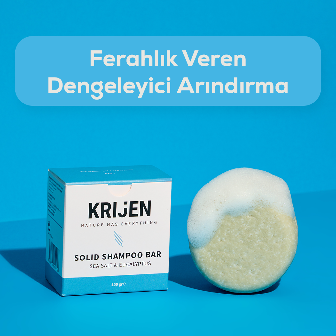Deniz Tuzu & Okaliptus Katı Şampuan 100 Gr | E Vitamini + Panthenol