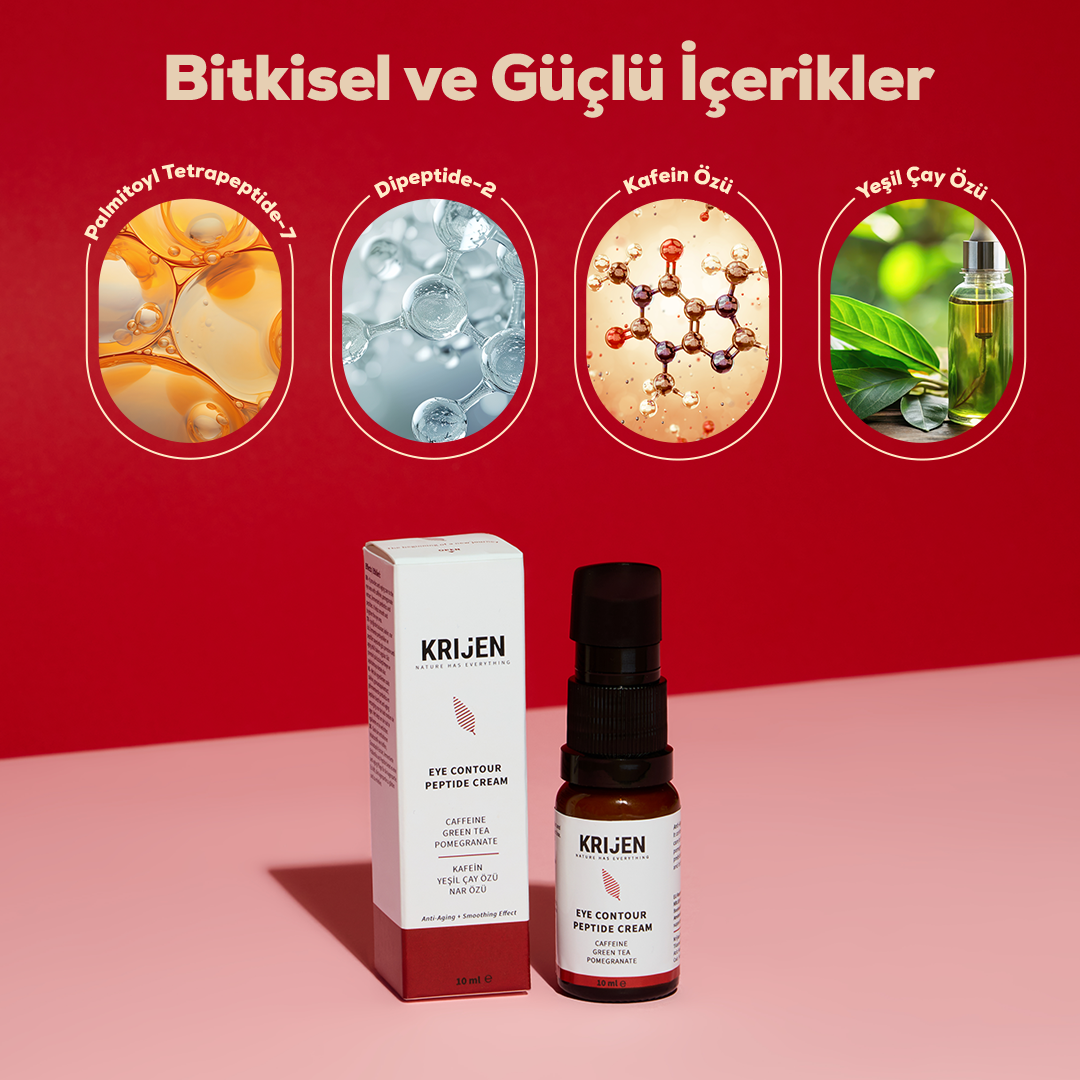 Peptit & Kafein Aydınlatıcı Göz Çevresi Kremi | Yeşil Çay Özü + Nar Özü