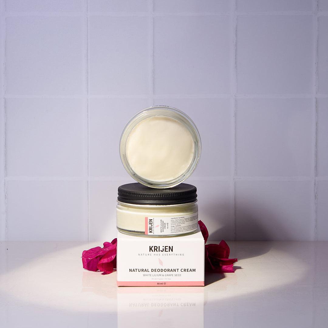 Beyaz Zambak & Üzüm Çekirdeği Krem Deodorant | Aluminyum İçermez + Mineral + Doğal Yağlar