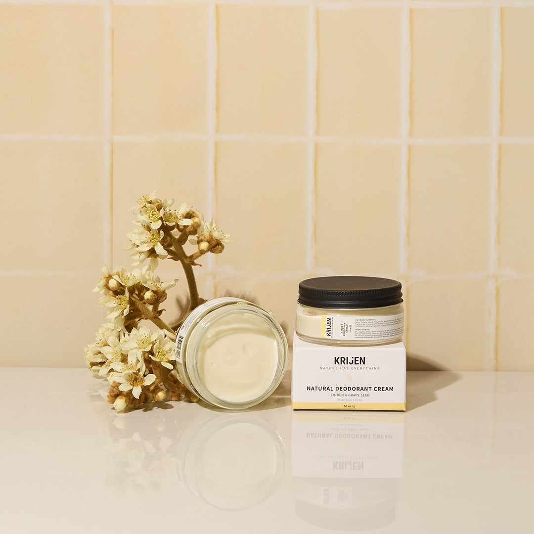 Ihlamur Çiçeği & Üzüm Çekirdeği Krem Deodorant | Aluminyum İçermez + Mineral + Doğal Yağlar