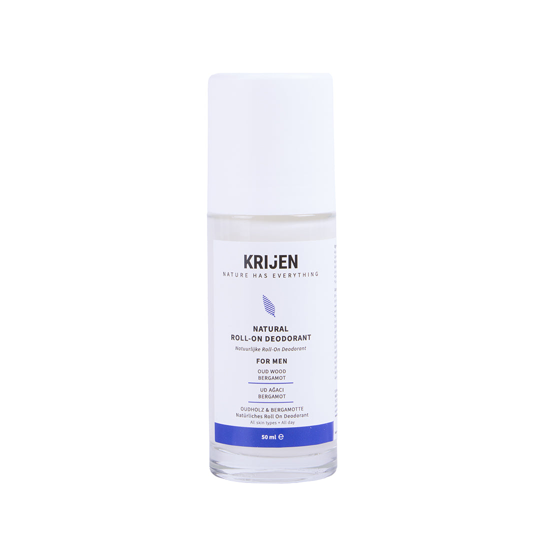Ud Ağacı & Bergamot Erkek Roll-On Deodorant | Alüminyum İçermez + %100 Bitkisel