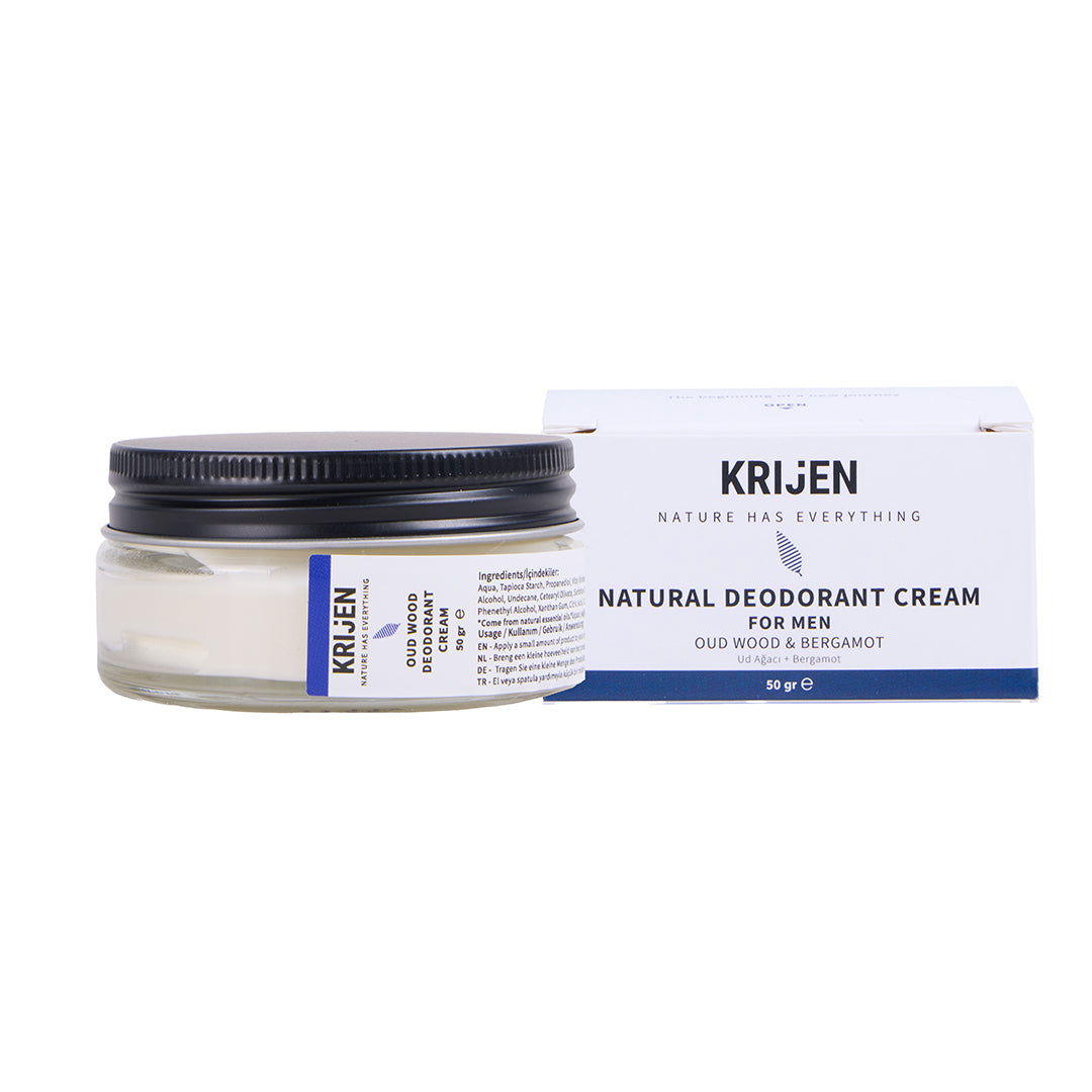 Ud Ağacı & Bergamot Erkek Krem Deodorant | Alüminyum İçermez + %100 Bitkisel