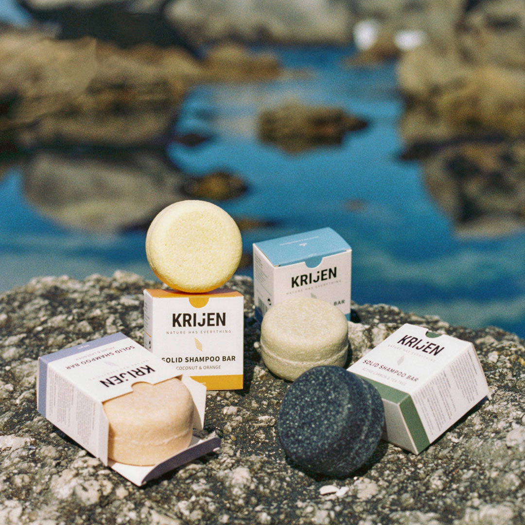 Hindistan Cevizi & Portakal Kabuğu Katı Şampuan | Bitkisel Keratin + E Vitamini + Panthenol + Doğal Yağlar