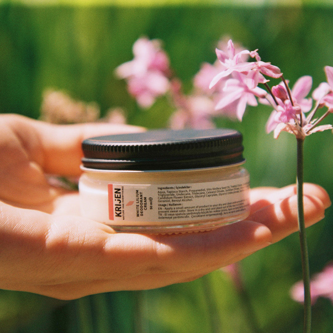 Beyaz Zambak & Üzüm Çekirdeği Krem Deodorant | Aluminyum İçermez + Mineral + Doğal Yağlar
