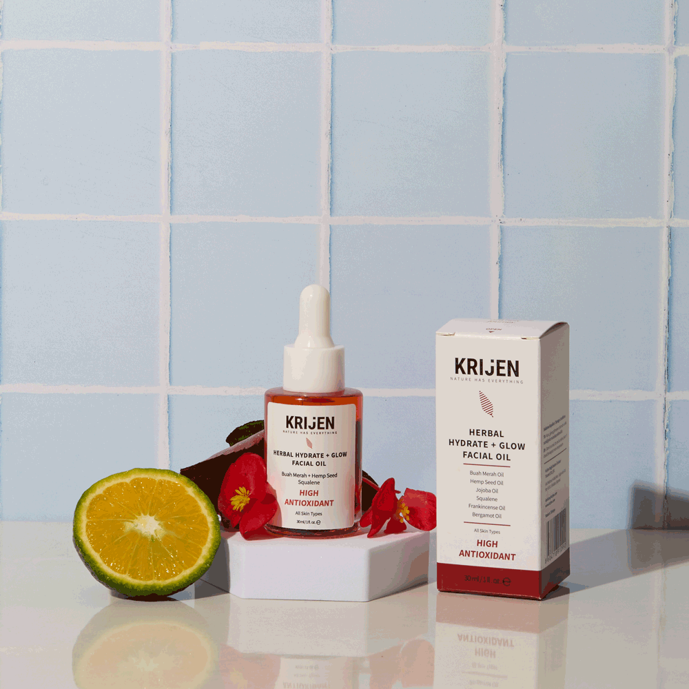 Buah Merah + Squalane Nemlendirici Yüz Bakım Yağı | Kenevir Tohumu Yağı + Akgünlük Yağı + Bergamot Yağı