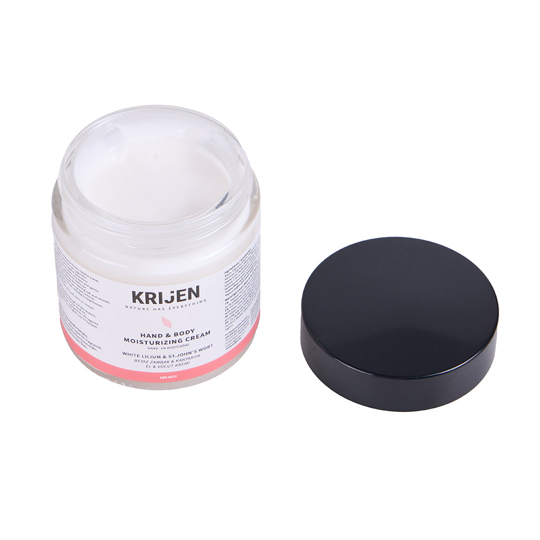 Zambak & Kantaron El ve Vücut Kremi | E Vitamini + Hindistan Cevizi Yağı + Shea Butter