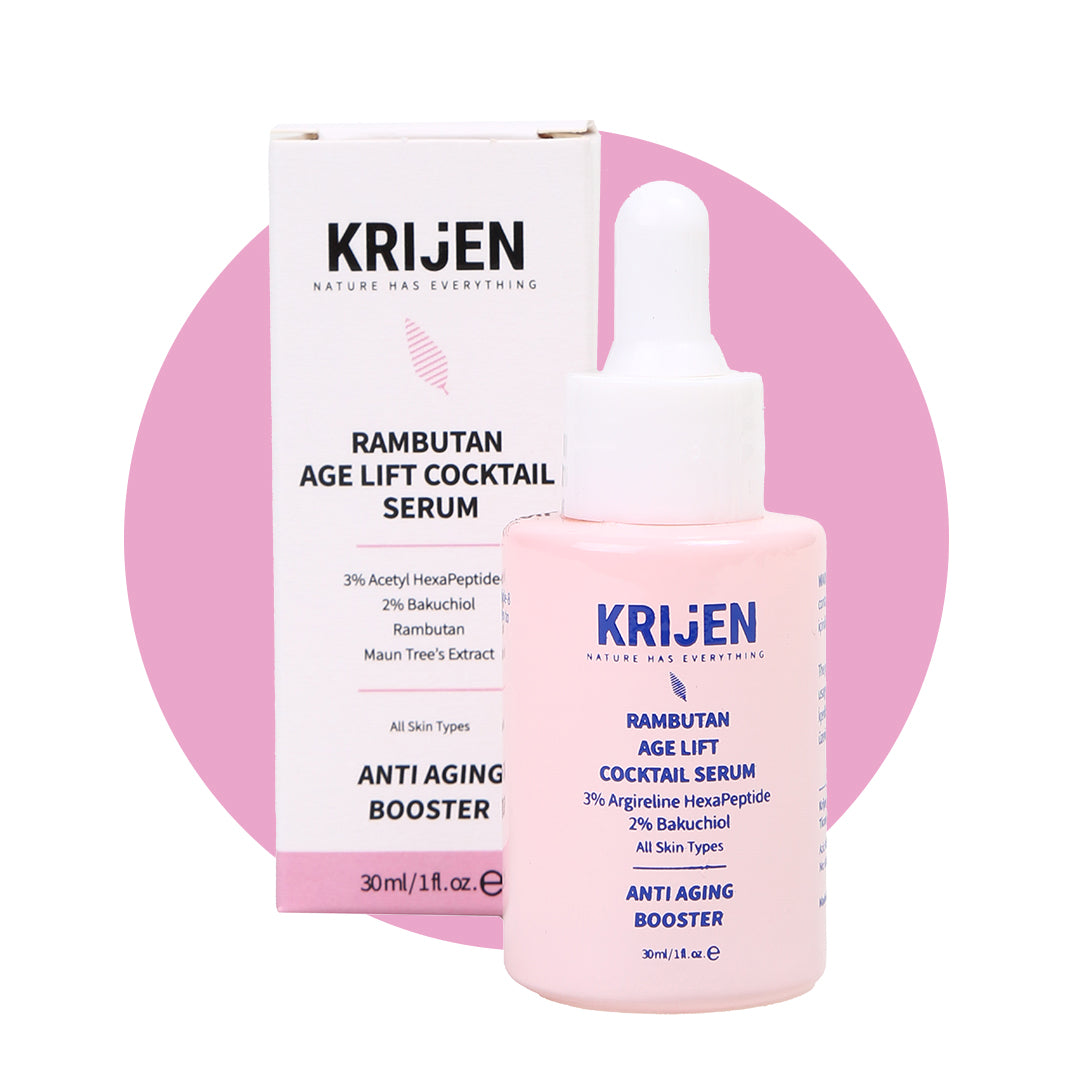 Rambutan Age Lift Yaşlanma Karşıtı Cocktail Serum | Bitkisel Retinol + Acetyl Hexapeptide-8 + Kolajen Destekleyici
