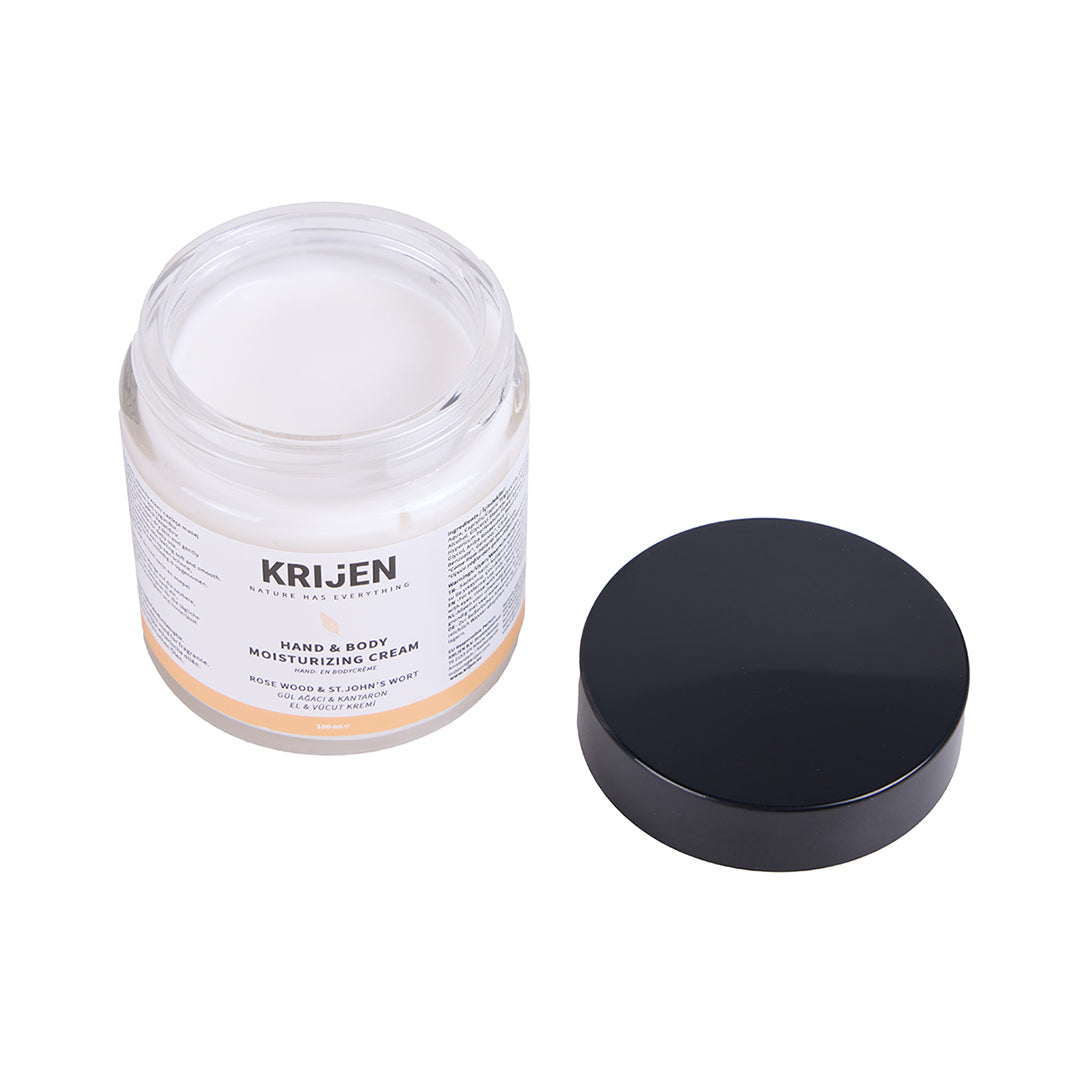 Gül Ağacı & Kantaron El ve Vücut Kremi | E Vitamini + Hindistan Cevizi Yağı + Shea Butter