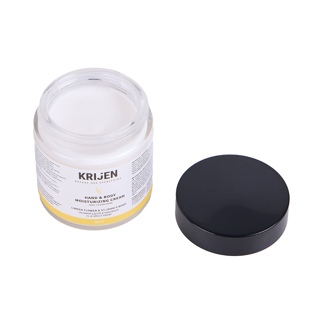 Ihlamur & Kantaron El ve Vücut Kremi | E Vitamini + Hindistan Cevizi Yağı + Shea Butter