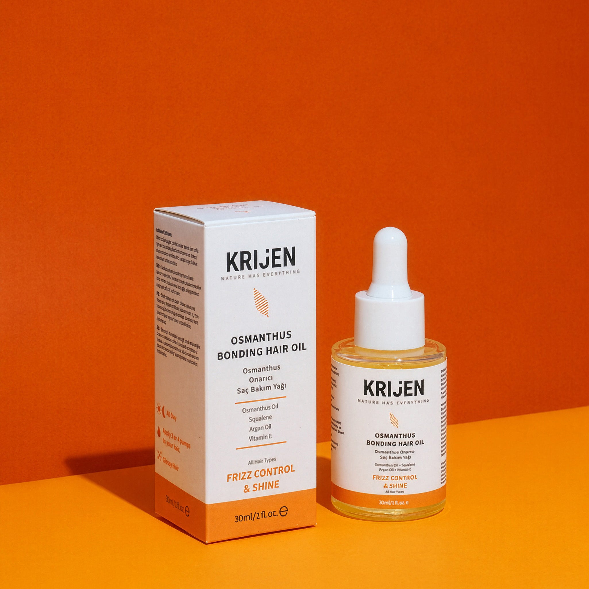 Osmanthus Besleyici Saç Bakım Yağı | Anti-Frizz & Parlak Görünüm 30 ml