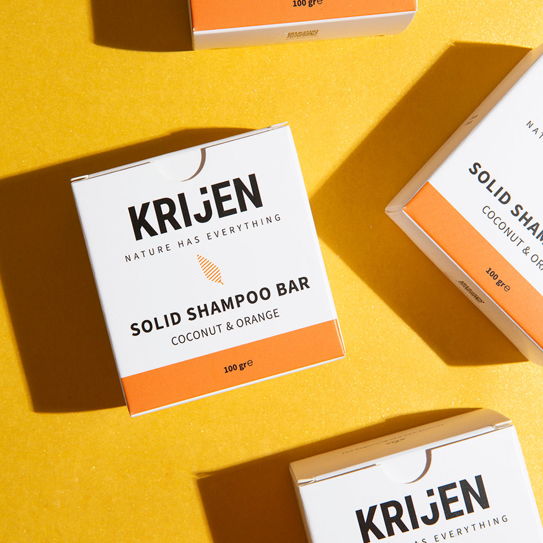 Hindistan Cevizi & Portakal Kabuğu Katı Şampuan | Bitkisel Keratin + E Vitamini + Panthenol + Doğal Yağlar