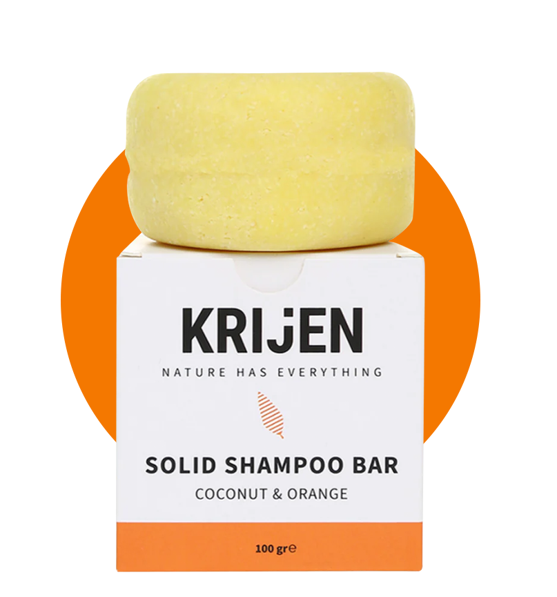 Hindistan Cevizi & Portakal Kabuğu Katı Şampuan 100 Gr | E Vitamini + Doğal Yağlar