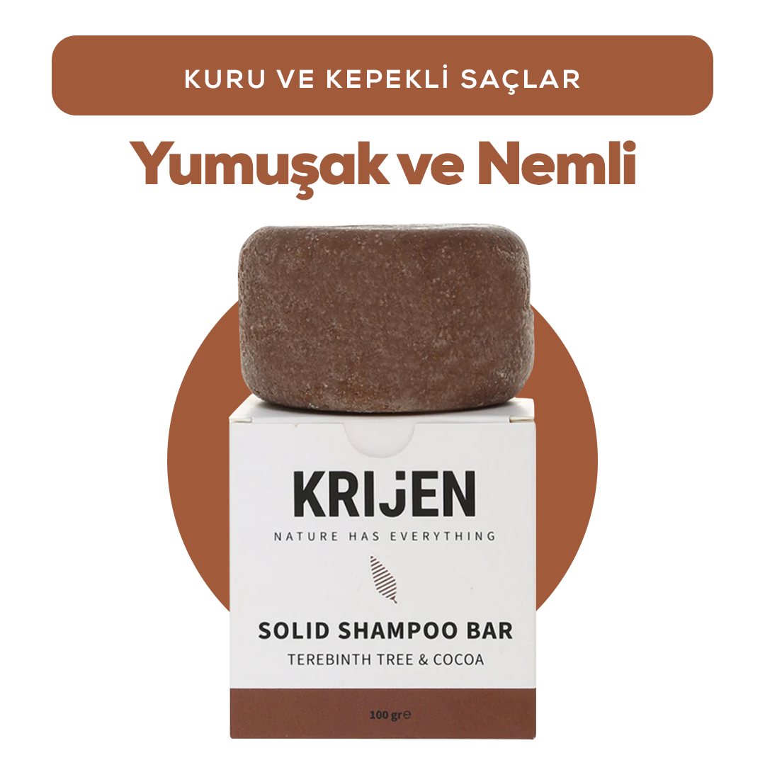 Bıttım & Kakao Katı Şampuan 100 Gr | E Vitamini + Panthenol