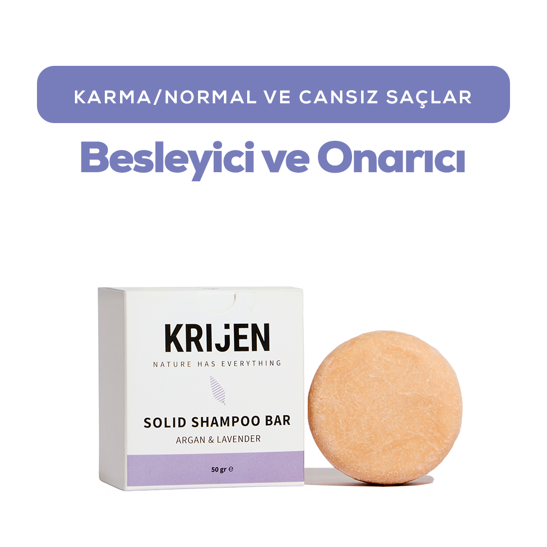 Argan & Lavanta Katı Şampuan 50 Gr - Deneme Boy
