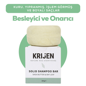 Shea Butter & Defne Katı Şampuan 100 Gr| Panthenol + Doğal Yağlar