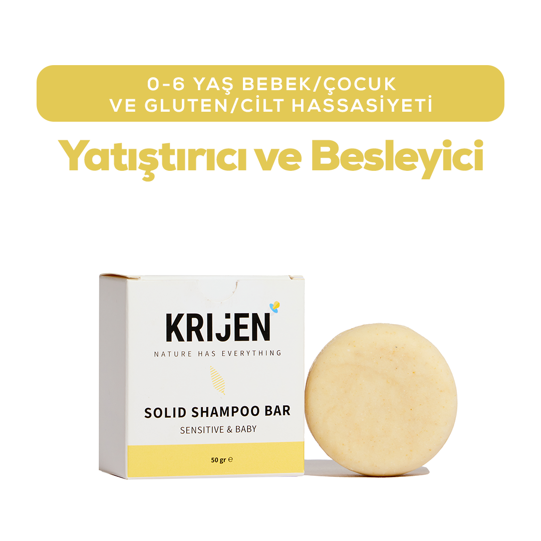 Hassas Cilt & Bebek Katı Şampuanı 50 Gr - Deneme Boy