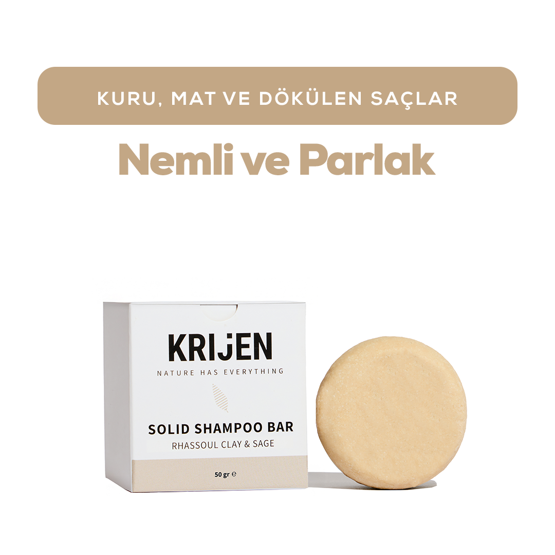 Rhassoul Kili & Adaçayı Katı Şampuan 50 Gr - Deneme Boy