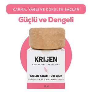 Karanfil & Kantaron Katı Şampuan 100 Gr | Bitkisel Keratin + Panthenol