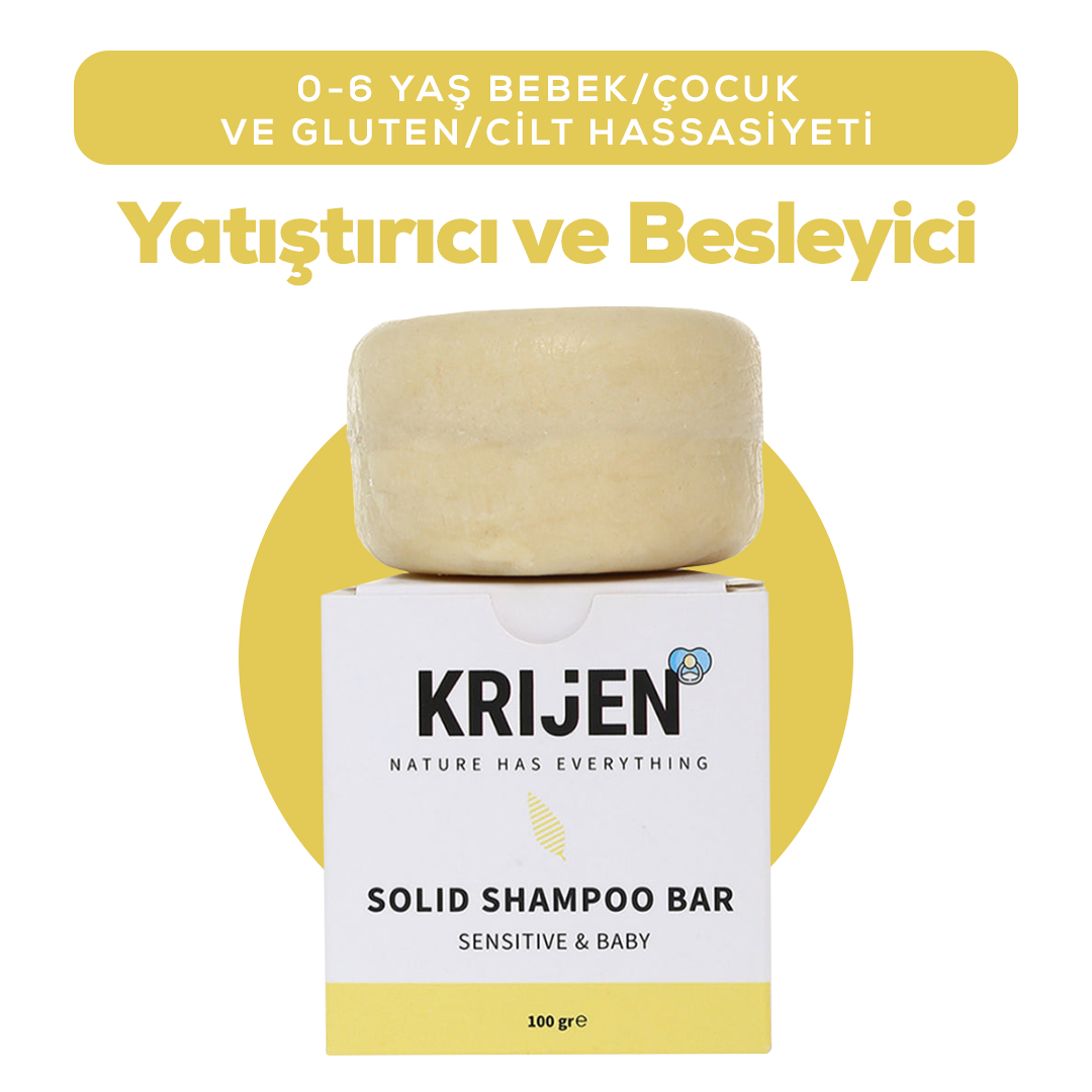 Hassas Cilt & Bebek Katı Şampuanı 100 Gr | Aynısefa Yağı + Papatya Özü + Zeytinyağı