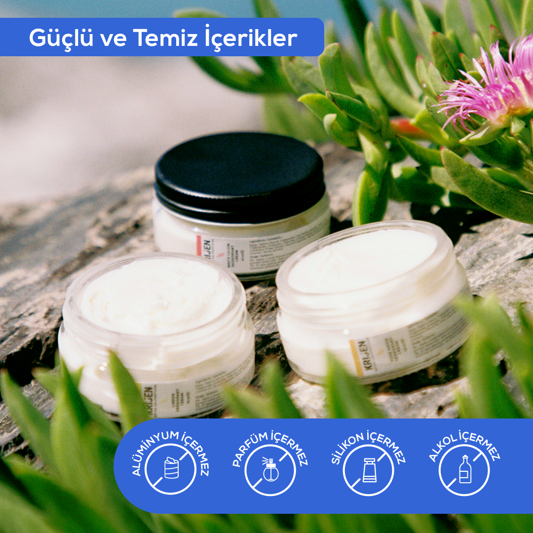 Ud Ağacı & Bergamot Erkek Krem Deodorant |  Alüminyum İçermez + %100 Bitkisel