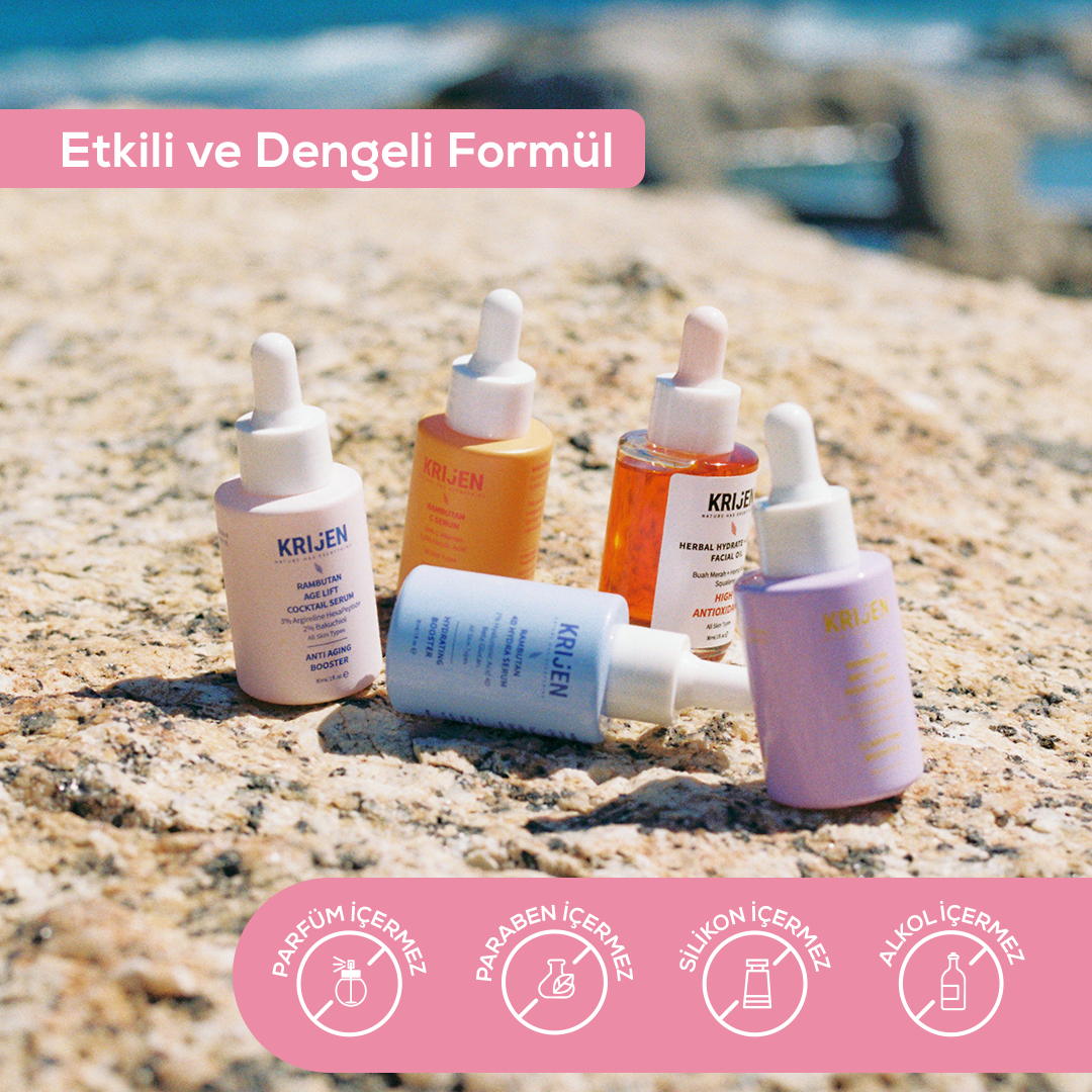 Rambutan Age Lift Yaşlanma Karşıtı Cocktail Serum | Bitkisel Retinol + Acetyl Hexapeptide-8 + Kolajen Destekleyici