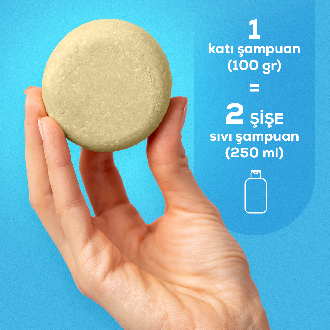 Deniz Tuzu & Okaliptus Katı Şampuan 100 Gr | E Vitamini + Panthenol