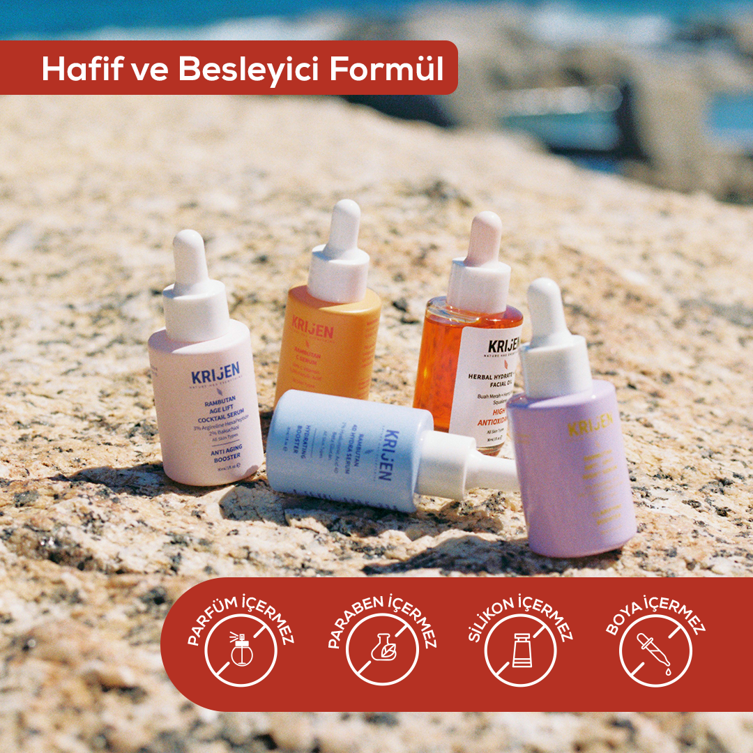 Buah Merah + Squalane Nemlendirici Yüz Bakım Yağı | Kenevir Tohumu + Akgünlük Yağı