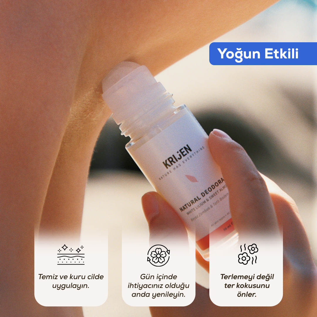 Ud Ağacı & Bergamot Erkek Roll-On Deodorant | Alüminyum İçermez + %100 Bitkisel