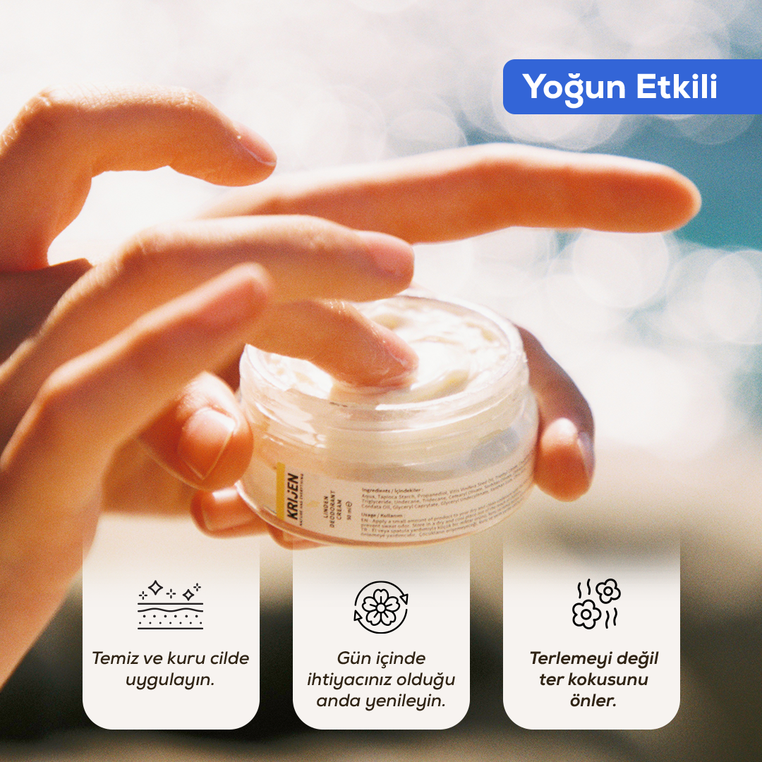 Ud Ağacı & Bergamot Erkek Krem Deodorant |  Alüminyum İçermez + %100 Bitkisel