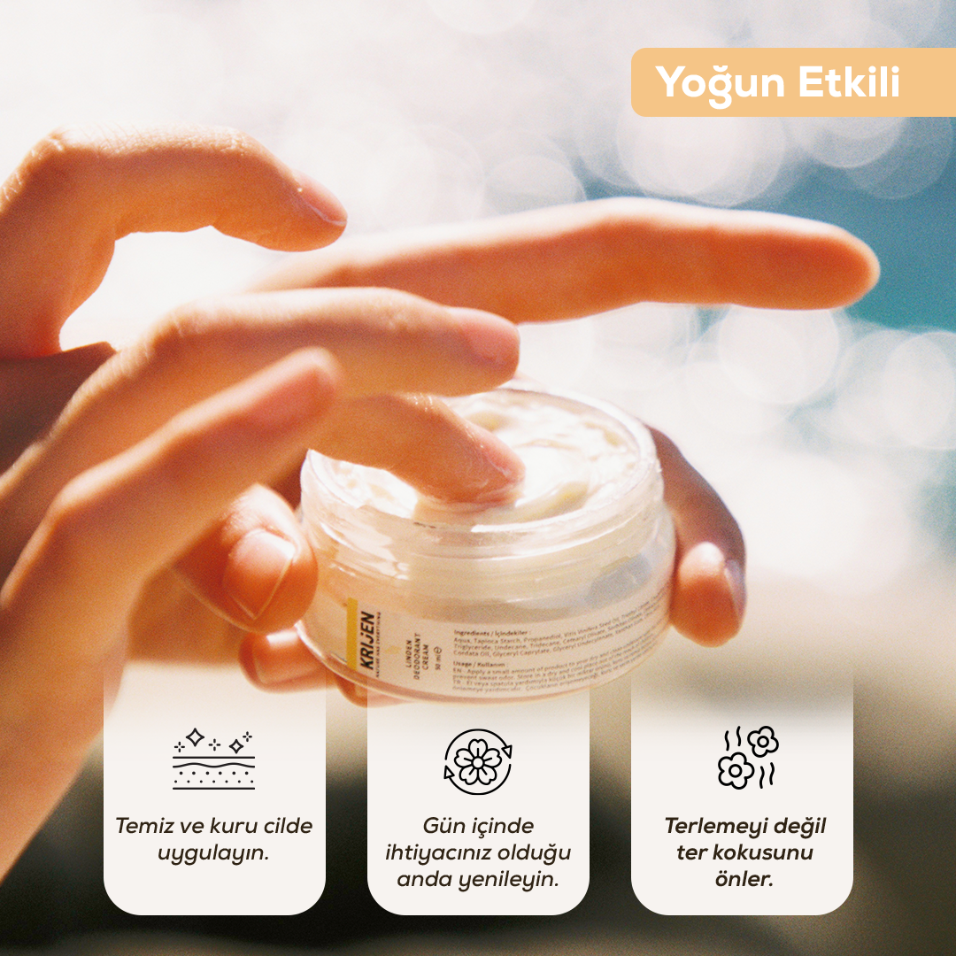 Gül Ağacı & Limon Krem Deodorant | Alüminyum İçermez + %100 Bitkisel