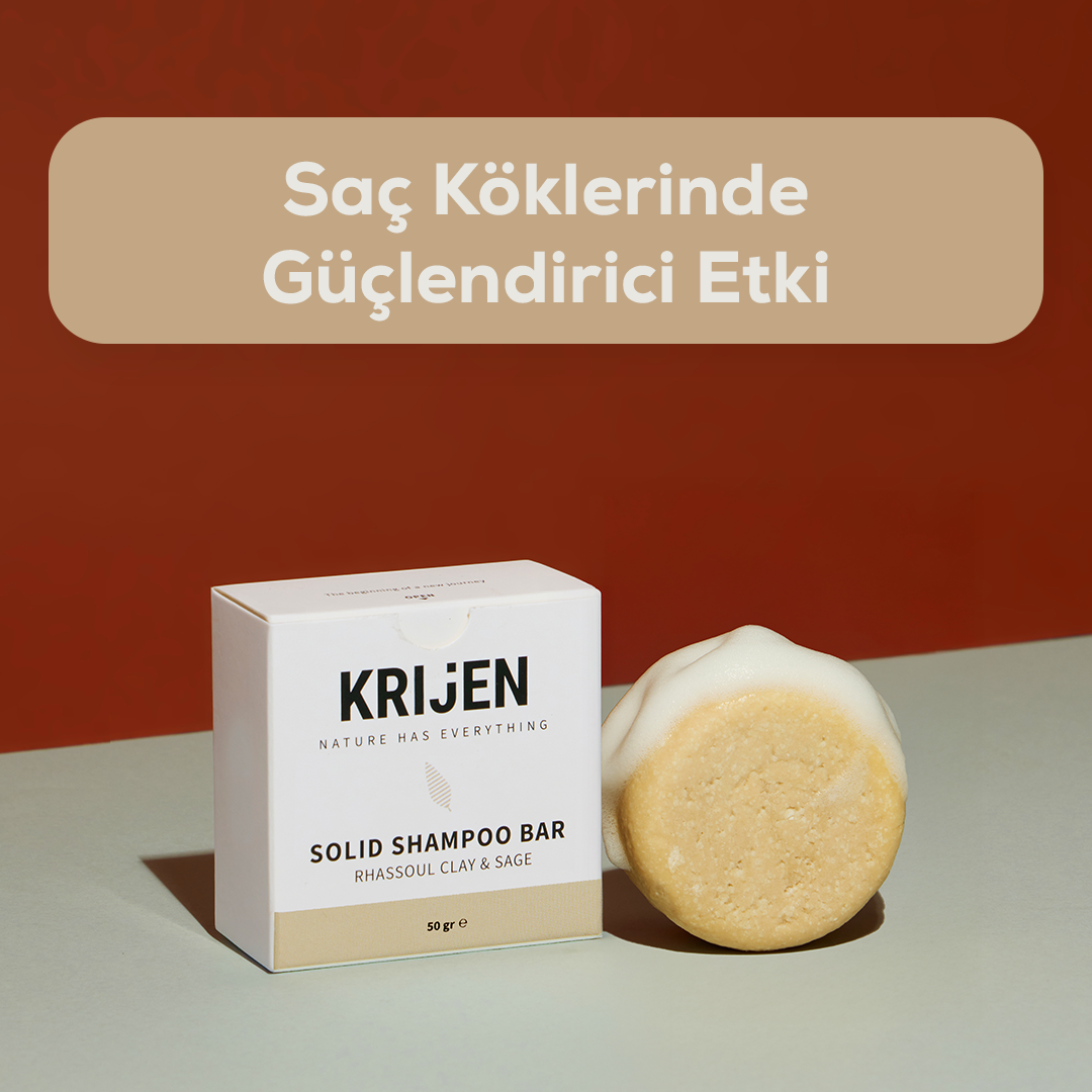Rhassoul Kili & Adaçayı Katı Şampuan 50 Gr - Deneme Boy