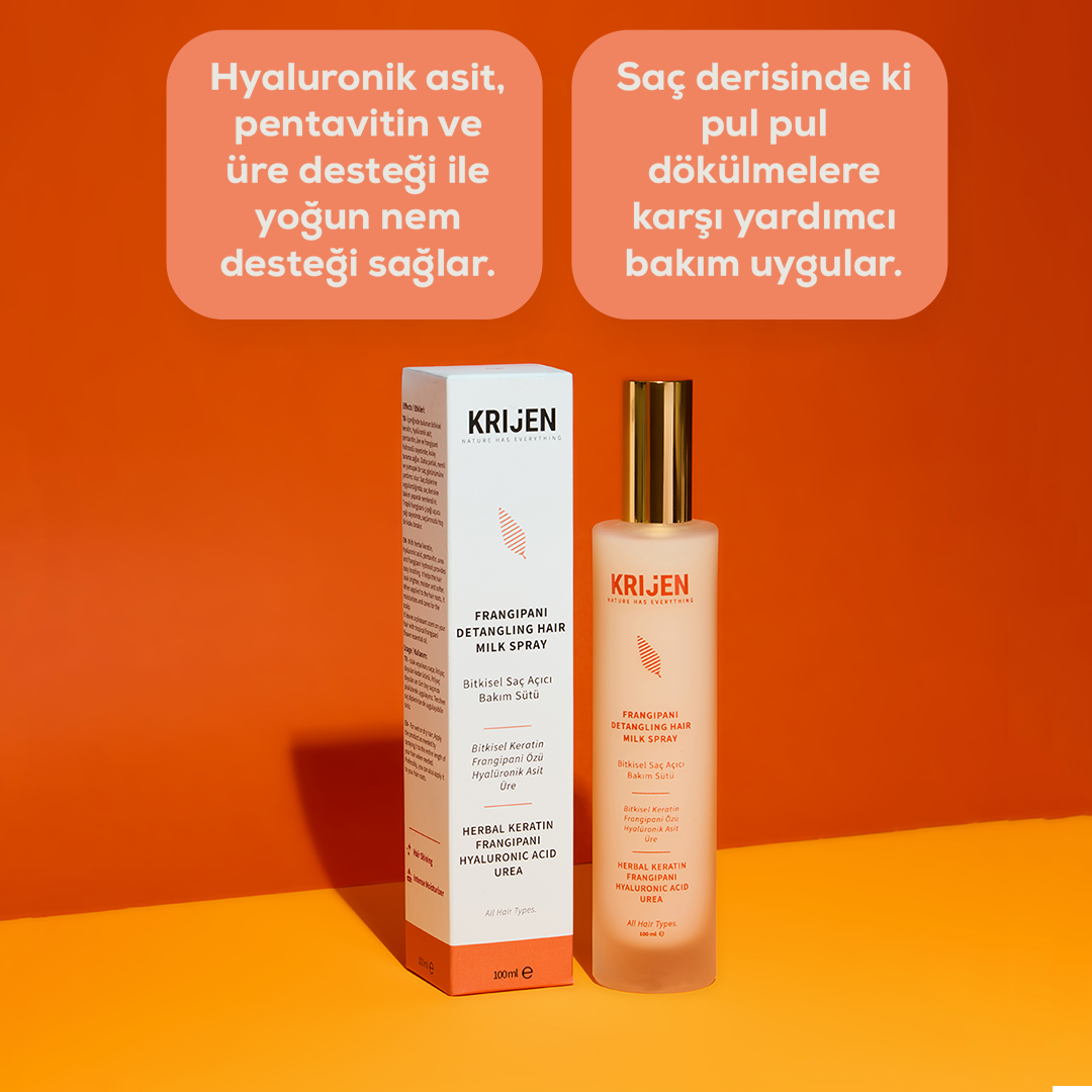 Frangipani Kolay Tarama Sağlayan Bitkisel Keratin Sütü | Hyaluronik Asit + Pentavitin