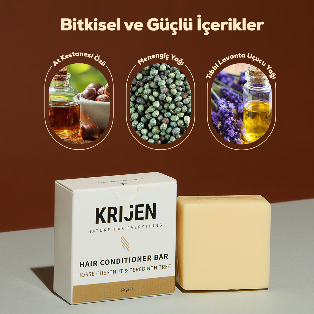 At Kestanesi & Bıttım Katı Saç Kremi | Squalane + E Vitamini + Panthenol
