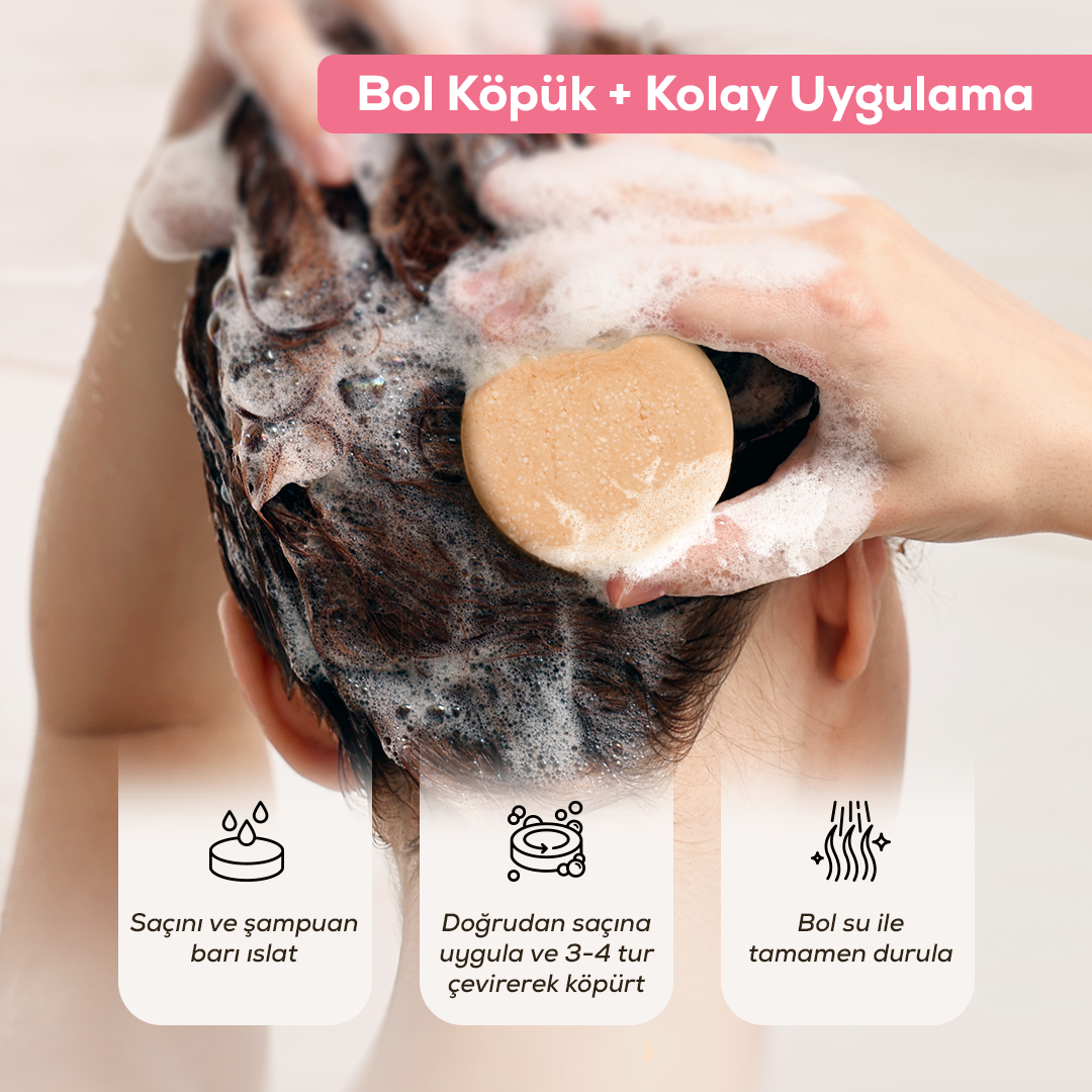 Karanfil & Kantaron Katı Şampuan 100 Gr | Bitkisel Keratin + Panthenol