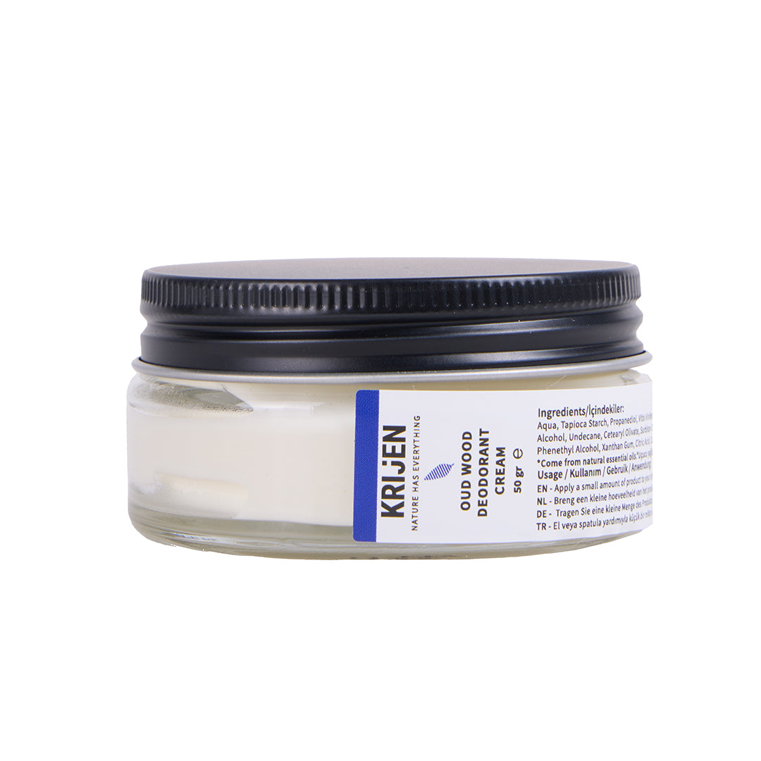 Ud Ağacı & Bergamot Erkek Krem Deodorant | Aluminyum İçermez + Mineral + Doğal Yağlar