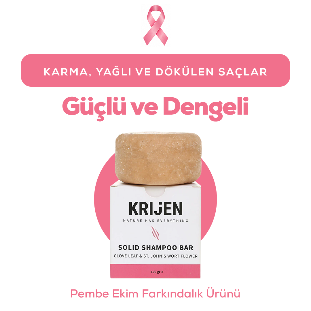 Karanfil & Kantaron Katı Şampuan 100 Gr | Bitkisel Keratin + Panthenol