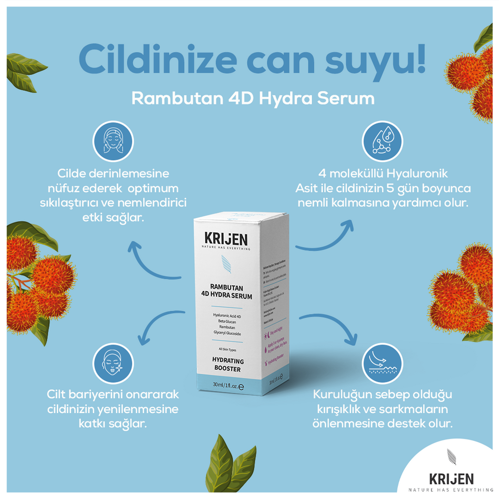 Rambutan 4D Hydra - Hyaluronik Asit Yoğun Nemlendirici Serum