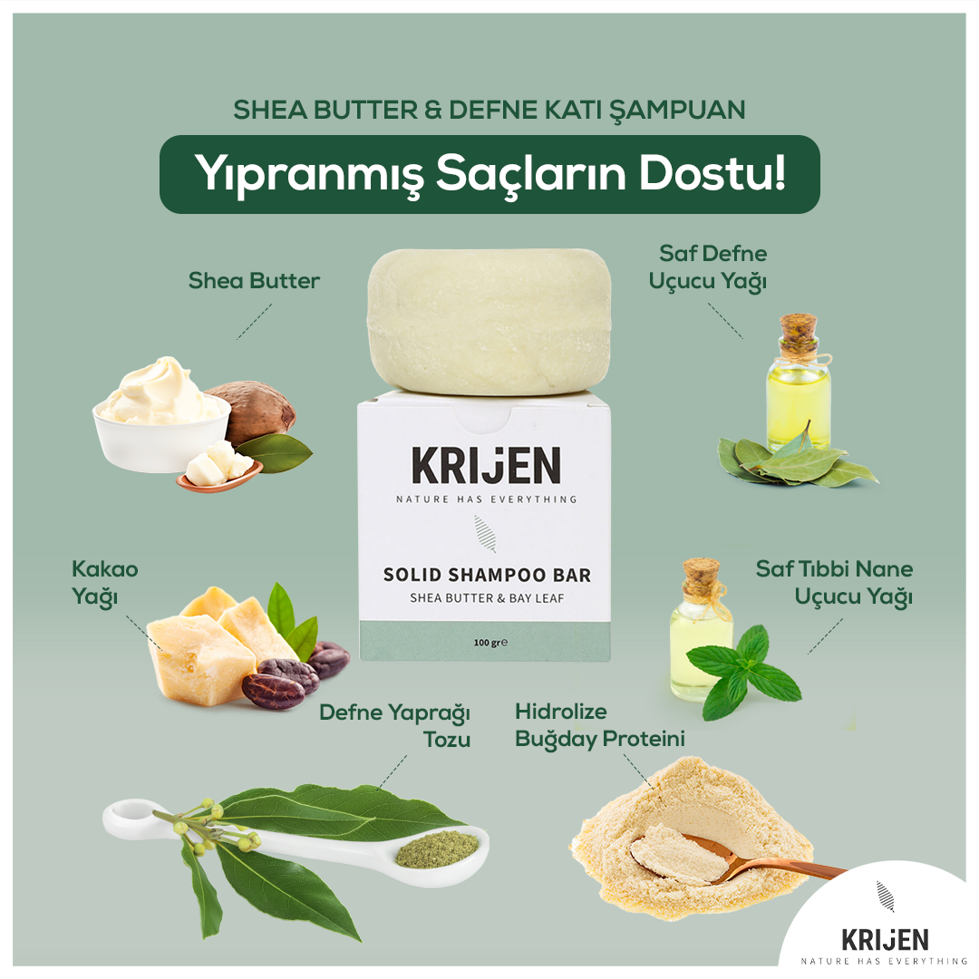 Shea Butter & Defne Katı Şampuan 100 Gr