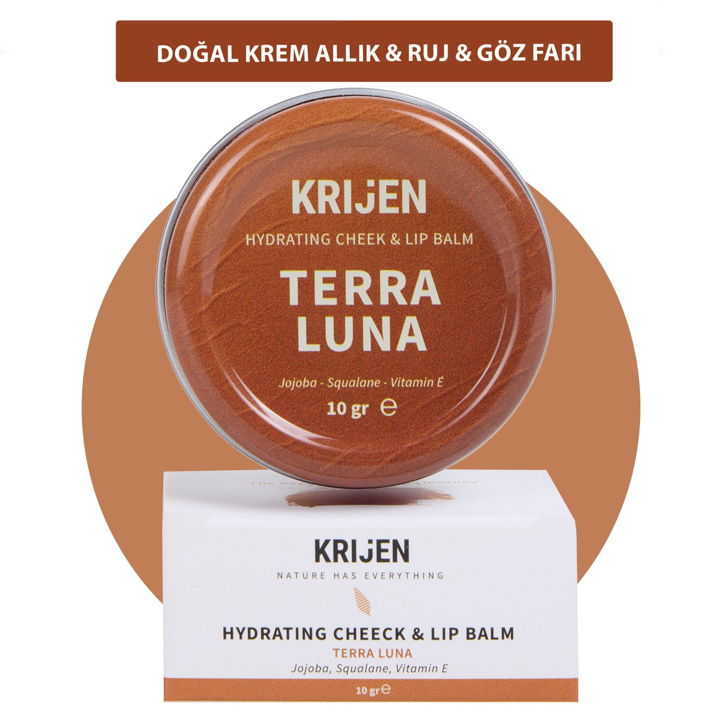 TERRA LUNA Bronz Renkli Dudak & Yanak Balmı 10 Gr