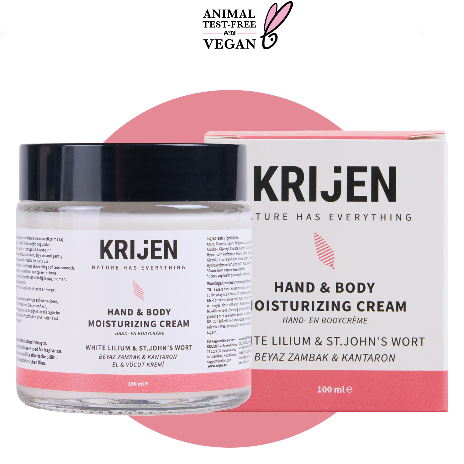 Zambak & Kantaron El ve Vücut Kremi  |  E Vitamini + Hindistan Cevizi Yağı + Shea Butter